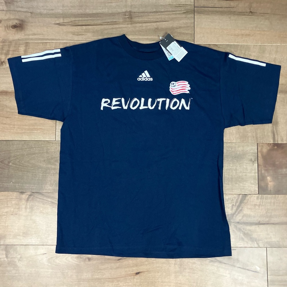 Adidas New England Revolution MLS Shalrie Joseph 21 Size L Navy Soccer Shirt NWT